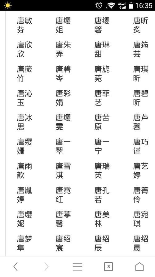 唐姓宝宝取名大全女孩名字_