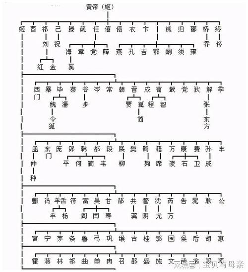 中国姓氏起源_中国姓氏起源树状图