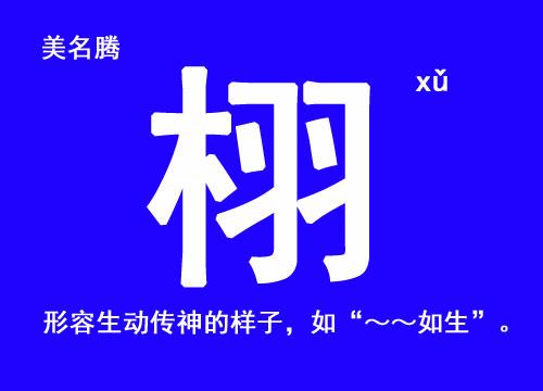 向姓宝宝取名同栩字_栩字同音