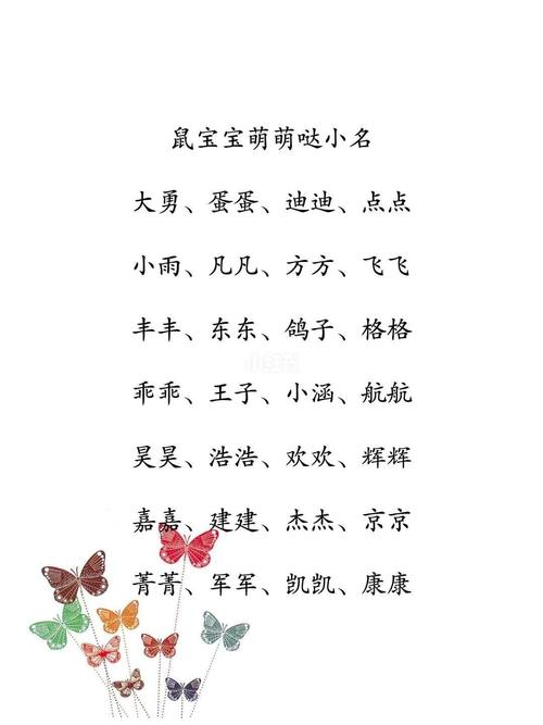 鼠宝宝取名适合用的字_