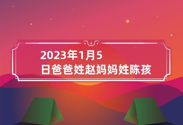 爸爸性赵 妈妈性陈 给宝宝取名字_爸爸姓赵妈妈姓陈