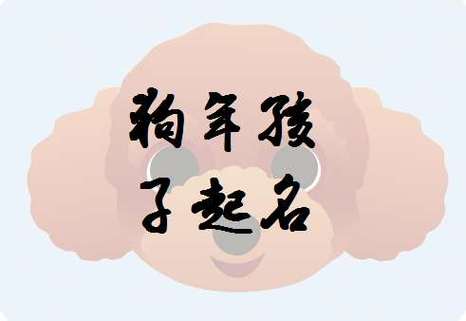 狗年宝宝起名字软件（好听的狗年宝宝名字）