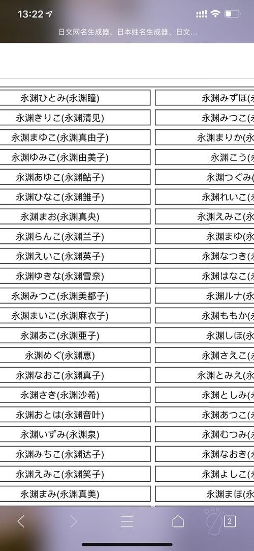 日文起名软件推荐名字大全（日文起名软件推荐名字大全免费）