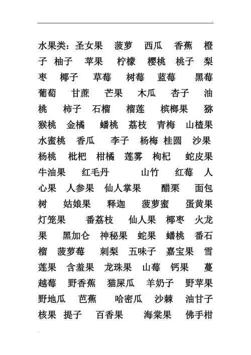 水果给宝宝起名字大全（宝宝水果名字大全及寓意）