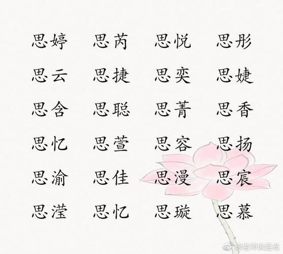 思字起名名字大全集（思字起名名字大全集男孩）