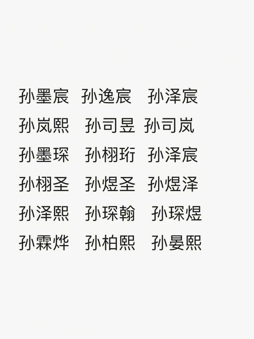 吕孙宝宝起名字大全（爸爸姓孙妈妈姓吕取名）