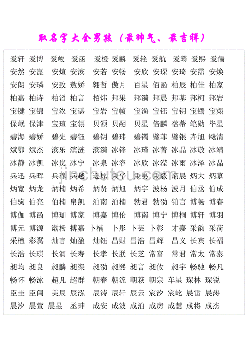 名字的起名字大全（名字取名字）