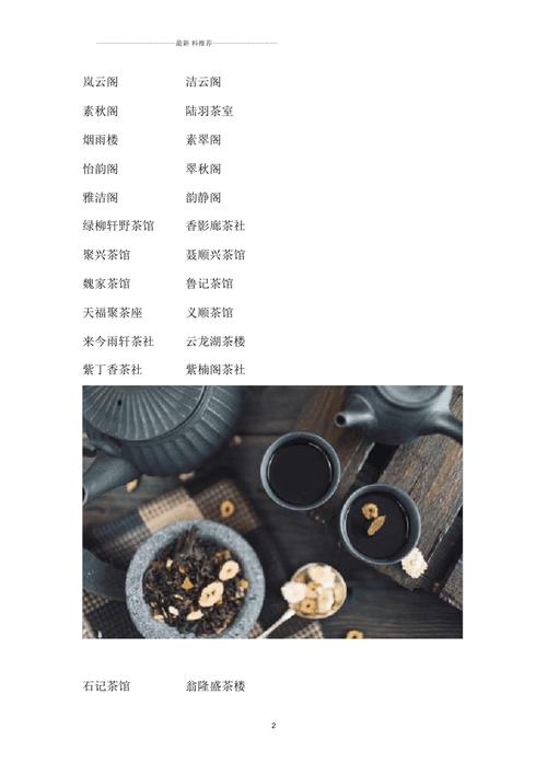 茶楼起名字大全（茶楼起名字大全男）