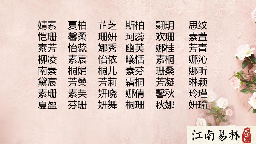 江南名字店铺起名大全女（江南名字店铺起名大全女名字）