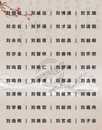 宝宝起名字刘纯（刘纯什么名字好听）