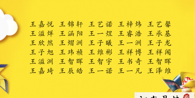 父亲姓王给宝宝起名字大全（父亲姓王母亲姓王起名字）