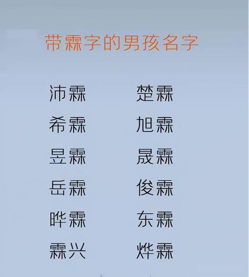 羊宝宝起名字带霖（羊宝宝起名字带霖字好不好）