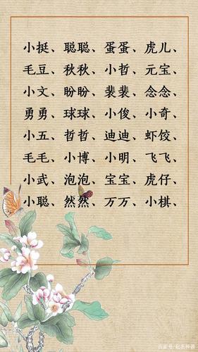 给宝宝起名字和小名（给宝宝起名字和小名大全）