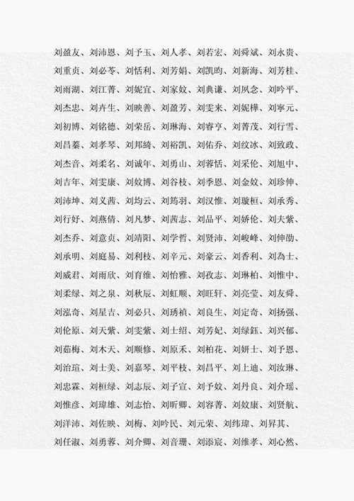 女孩起名字大全2016刘（2021女宝宝取名大全集刘）