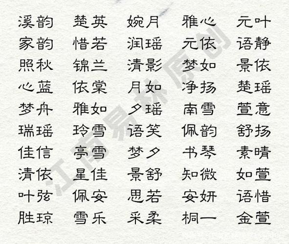 宋词起名女生名字大全（宋词起名女生名字大全集）