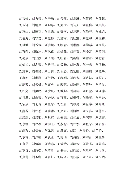 给姓刘宝宝起名字女孩（给姓刘宝宝起名字女孩怎么取）