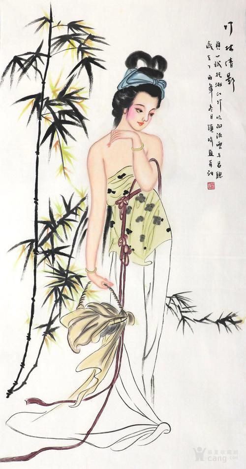 国画美女作品起名字大全（国画好听的名字）