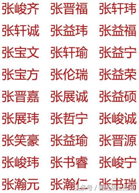 姓张的宝宝起名字（姓张的宝宝取名字大全男孩）