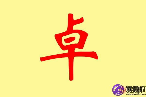 卓字店铺起名字大全（带卓字的公司名字大全）