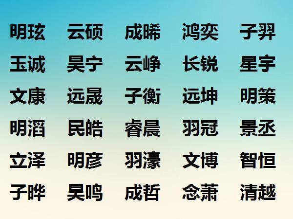 稚字起名男生名字大全（稚字的姓名学解释）