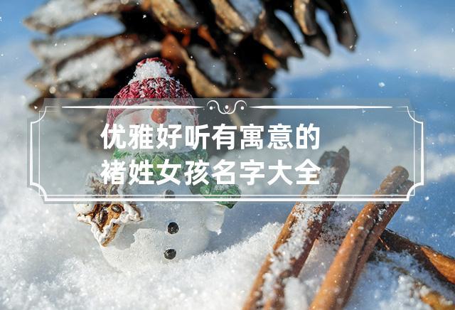 褚起名字女宝宝（褚什么名字好听）