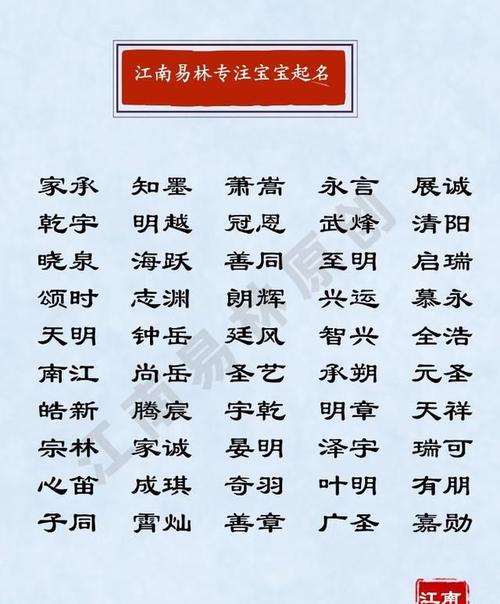 最新周易宝宝起名字男孩（周易取名男孩名字气质）