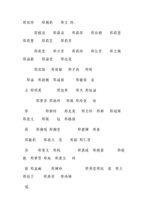 宝宝起名字姓郑女孩（女宝姓郑什么名字好听）