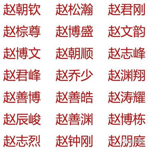 宝宝起名字2018赵姓（2021年宝宝起名大全姓赵）