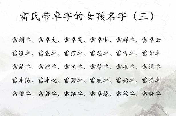 卓字店铺起名字大全女（卓字配什么字做公司名字好）