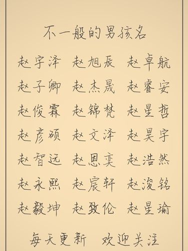 姓赵宝宝起名字男孩（姓赵取名字男孩名字大气）