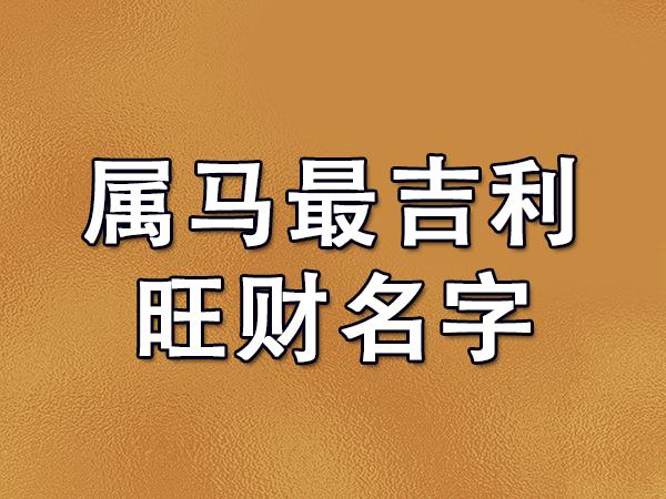 属马的注册公司起名字（属马的公司起什么字好）