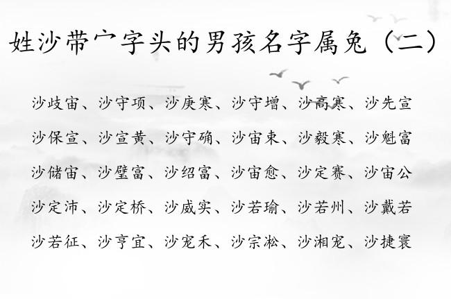 沙姓宝宝如何起名字（姓沙取什么名比较好）