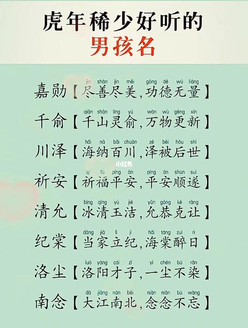 为虎年宝宝起名字（虎年宝宝起名字男孩2022免费）