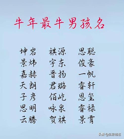 冬天属牛的宝宝起名字大全（冬天的牛宝宝取名）