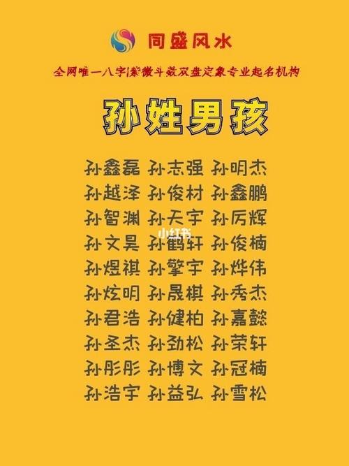 宝宝起名字孙姓（孙姓宝宝取名字大全2021）