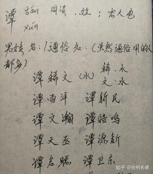 姓谭宝宝智慧起名字（谭姓取宝宝名字2021年）