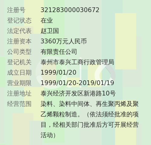 染料公司如何起名字（染料公司的经营范围）