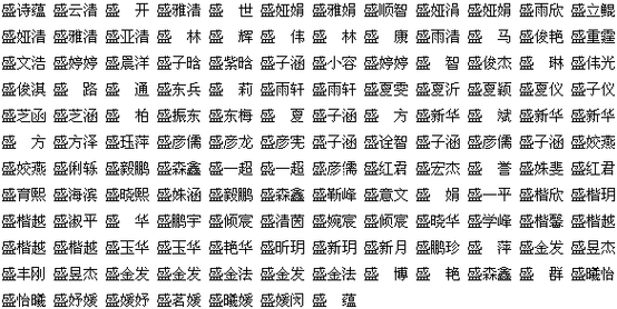 公司起名字大全带盛字（公司起名带盛字的）