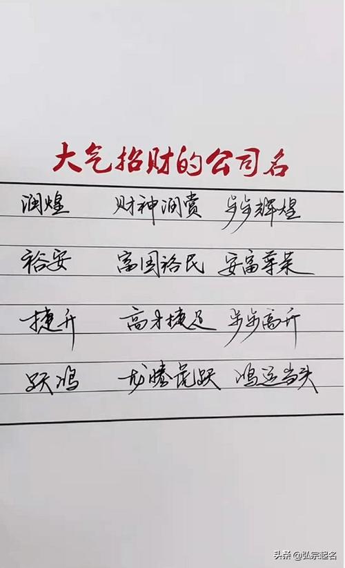 公司起名字聚财怎么起的（比较聚财的公司名字）