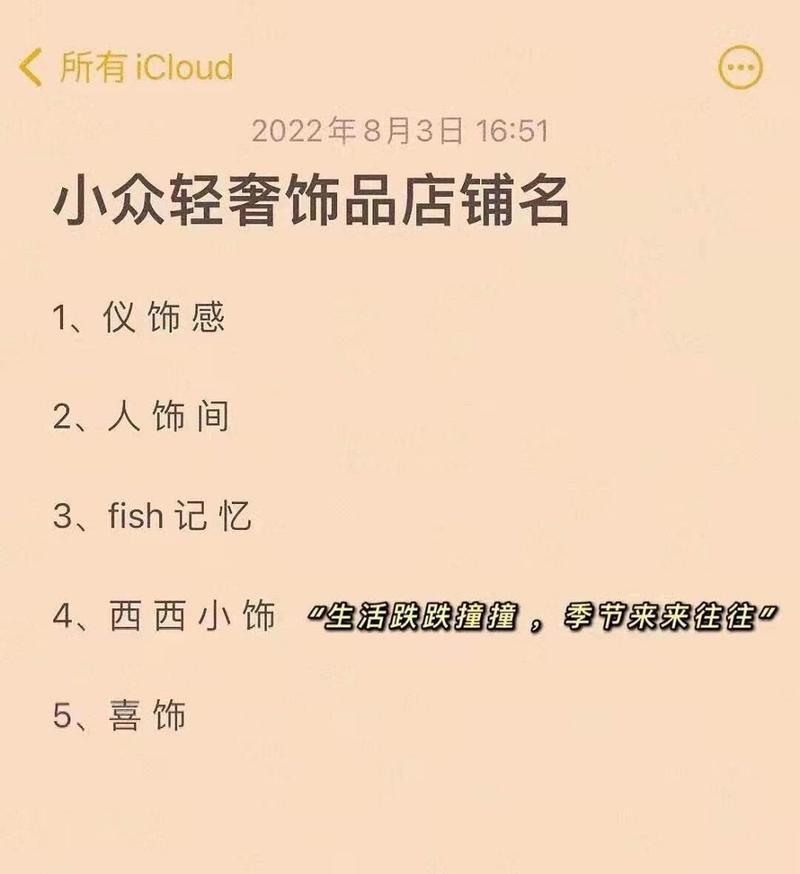 饰品店铺起名大全女名字（饰品店名字好听）