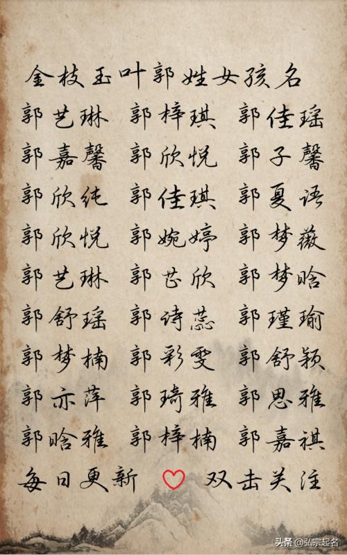 起名字李姓女宝宝（姓李的女宝宝起名）