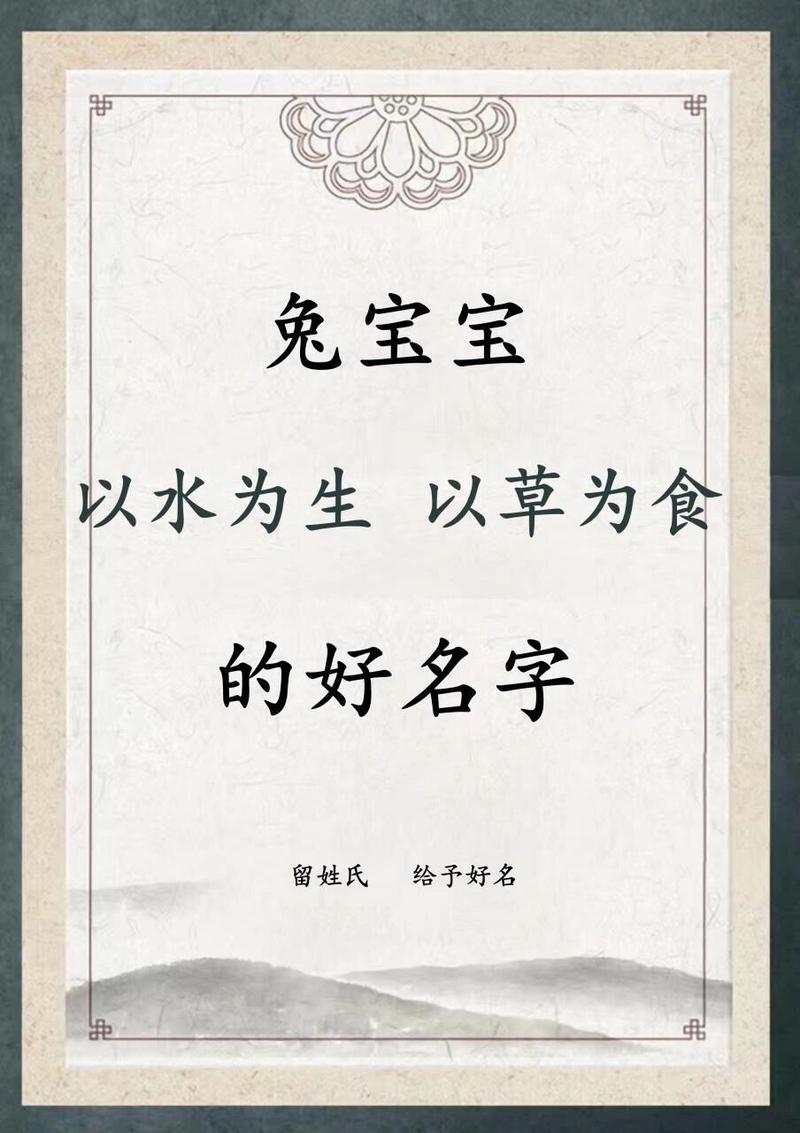 水兔宝宝怎么起名字（水兔宝宝起名字带什么好）