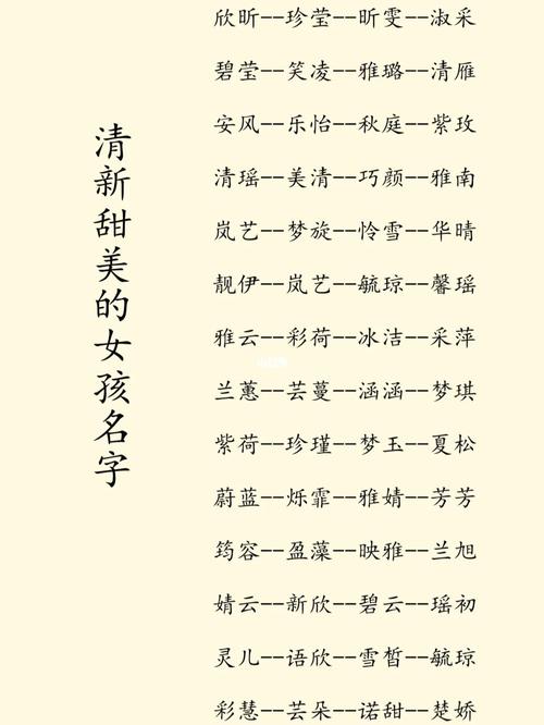 儿子起名女孩名字大全（儿子起名女孩名字大全四个字）