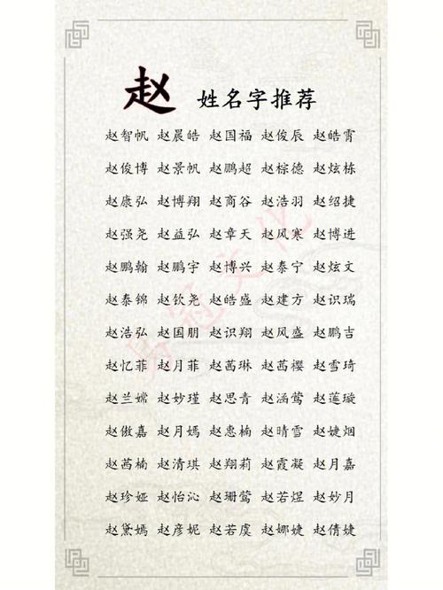 姓氏赵虎宝宝起名字（姓氏赵虎宝宝起名字女孩）