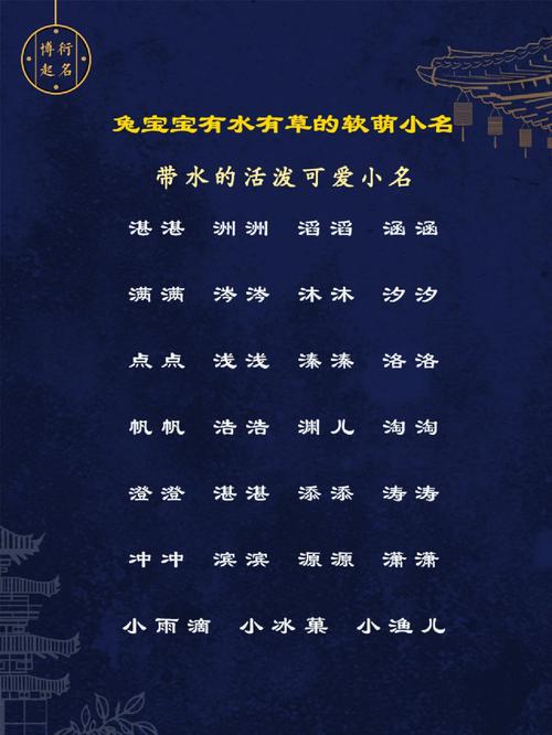 兔宝宝起名字诗句（好听的兔宝宝名字）