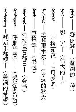 蒙古起名男孩的名字大全（蒙古起名男孩的名字大全三个字）