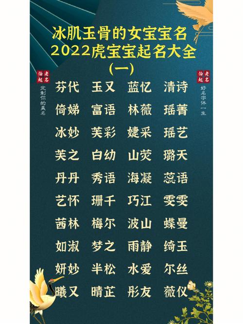 女宝宝虎年起名字（虎年女宝宝起名宜用字）