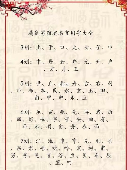 鼠宝宝起名字男孩大全（鼠宝宝起名字男孩大全四个字）