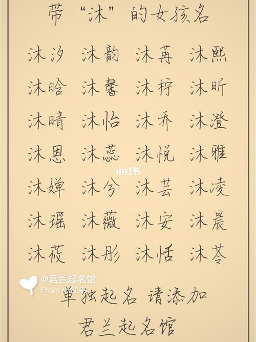 宝宝起名字带沐（宝宝起名字带沐字好吗）