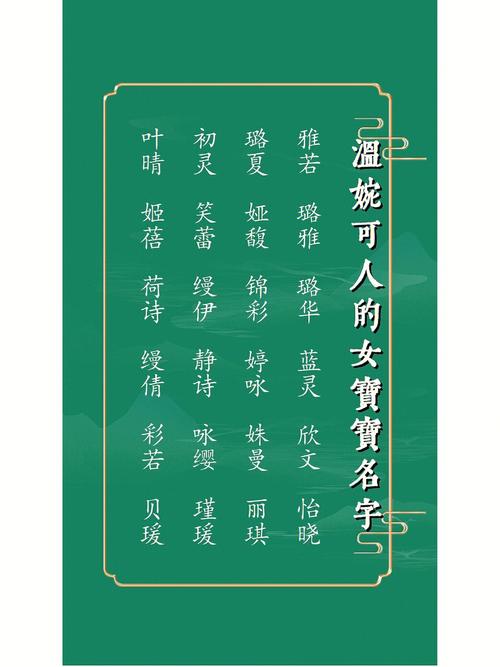 女宝创意起名名字大全（女宝创意起名名字大全三个字）